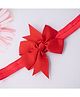 Little Miss Cuttie Bow Applique Detailed Headband - Red