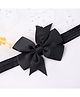 Little Miss Cuttie Bow Applique Detailed Headband - Black