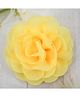 Little Miss Cuttie Floral Applique Detailed Alligator Hair Clip - Yellow
