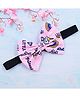 Little Miss Cuttie Bow Applique Detailed & Unicorn Designed Headband - Pink