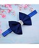 Little Miss Cuttie Pearls Embellished Bow Applique Detailed Headband - Navy Blue