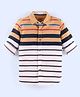 Noddy Full Sleeves Striped Shirt - Navy Blue