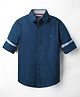 Noddy Full Sleeves Solid Shirt - Navy Blue