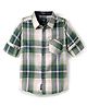 Noddy Full Sleeves Checked Shirt - Green