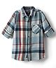 Noddy Full Sleeves Checked Shirt - Light Blue