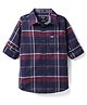 Noddy Full Sleeves Checked Shirt - Navy Blue