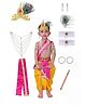 RAJ FANCY DRESSES Janmashtami Theme Krishna Costume Set - Dark Pink