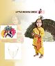 RAJ FANCY DRESSES Lord Krishna Theme Ethnic Motifs Printed Costume Set - Mustard