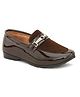 Stefens Metal Applique Detailed  Loafers - Brown
