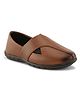 Stefens Solid Slip On Shoes - Tan
