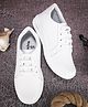 Stefens Solid Lace Up Shoes -  White