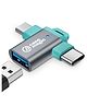 Case Magic 2-in-1 OTG Adapter | Micro USB & Type-C to USB-A 2.0 Female | High-Speed 10Gbps Data Transfer | Compatible with Laptops, Smartphones, Tablets | No Charging Support