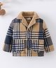 Mark & Mia Full Sleeves Winter Jacket With Checks & Pockets - Multicolor