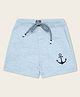 Nino Togs Cotton Anchor Printed Shorts - Grey
