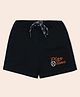 Nino Togs Cotton Play Time Embroidered Shorts - Black