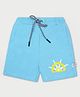 Nino Togs Cotton Boat Wheel Printed Shorts  - Sky Blue