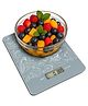 HomeBasic KS100 Portable Digital Kitchen Weighing Scale for Home Baking, Cooking with LCD, Touch Button, Auto-Off, 5 Measurement Units, Tare Function & Capacity up to 5kg Powered Battery (GREY)