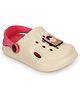 TRUFFLE COLLECTION Perforated Clogs With Alien Charms - Beige & Pink