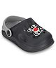 TRUFFLE COLLECTION Perforated Clogs With Burn Book Text Charms - Grey