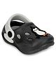 TRUFFLE COLLECTION Colour Blocked Perforated Clogs With Penguin Charms - Grey