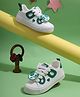 TRUFFLE COLLECTION Panda Applique Detailed Lace Ups Sneakers - Green