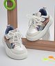 TRUFFLE COLLECTION Colour Blocked Lace Ups Sneakers - Blue & White