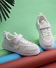 TRUFFLE COLLECTION Solid Mesh Detailed Velcro Closure Sneakers - White