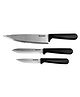AGARO Multifunctional Blister Majestic Stainless Steel Knife Set of 3 - Steel