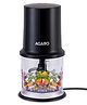AGARO One Touch 400 Watts Vegetable Chopper Pure Copper Motor Chop Mince Dice Twin Stainless Steel Blade 500 ml - Black