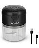 AGARO One-Touch Operation SS Blades Elite Mini Electric Chopper 250 ml - Black