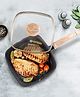 AGARO Imperial Granite Non-Stick Grill Pan with Glass Lid 1.8 Litre  Dark Grey