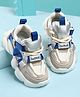 KIDLINGSS Colour  Blocked Lace Up Shoes - Beige & Blue