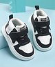 KIDLINGSS Typogrphy Designed Colour Blocked Velcro Closure Sneakers - Black