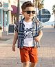 Babyhug Woven Half Sleeves Printed Shirt & Shorts With Inner Tee - Multicolor