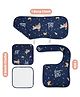 Haus & Kinder 100% Cotton and Baby Safe Bibs, Wash Cloth and Burp Cloth, Spacewalk