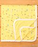 Ben Benny Interlock Knit Birds Printed Towel L 78 x B 77 cm - Yellow