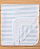Ben Benny Interlock Knit Striped Towel L 78 x B 77 cm - Light Blue