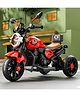 JN Creations 6V Battery Operated Ride On Yamaha RX-100 Bike for Kids with Foot Accelerator & Brake (RED)