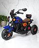 JN Creations 6V Battery Operated Ride On Yamaha RX-100 Bike for Kids with Foot Accelerator & Brake (BLUE)