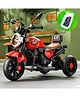 JN Creations 6V Battery Operated Ride On Yamaha RX-100 Bike for Kids with Foot Accelerator & Brake With Remote Control (RED)