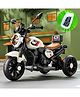 JN Creations 6V Battery Operated Ride On Yamaha RX-100 Bike for Kids with Foot Accelerator & Brake With Remote Control (WHITE)
