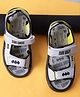 Kidsville DC Comics Featuring Batman Designed Sandals With Velcro Closure - Grey