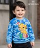 Babyhug Disney Terry Knit Full Sleeves Pullover Sweatshirt with Simba Graphics - Blue