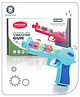 Aditi Toys Transparent Gear Gun Toy for Kids, Electric Concept Gear Gun with Moving Gears, Vibration, Music & Lights for Kids Above 3 Years, BIS Approved (Blue)
