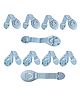 Nexbie Baby Safety Locks for Cabinet, Drawer, Fridge, Cupboard, Pack of 10, White