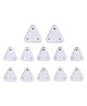 Nexbie Baby Proofing Electrical Protector Socket Plug Cover Guards - Pack of 12 (10 Small, 2 Large), White, Open Socket Guards, Electric Plugs Cover