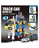 Elecart Kids Construction Vehicle Toy Set  4-in-1 Friction Powered Inertia Trucks & Puzzle Race Track  STEM Learning Car Toys for Boys Ages 3-8 Durable Plastic Engineering Play Set