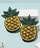 Twisty Locks Beads Embellished Pineapple Designed Hair Clips - Yellow