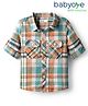 Babyoye 100% Cotton Woven Full Sleeves Checkered Shirt - Multicolor