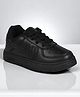 Lil Lollipop Solid Lace Up Shoes - Black